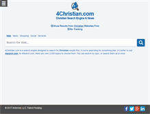 Tablet Screenshot of 4christian.com